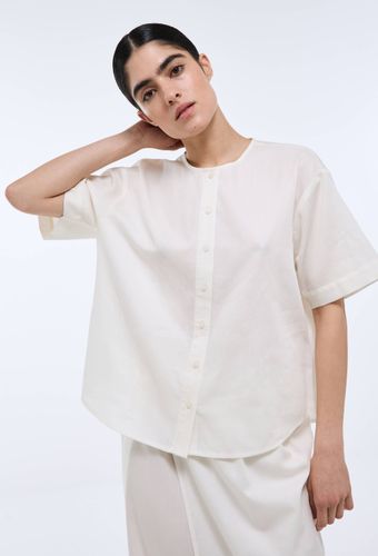 Chemise unie en satin de coton bio GOTS - MONOPRIX - Modalova