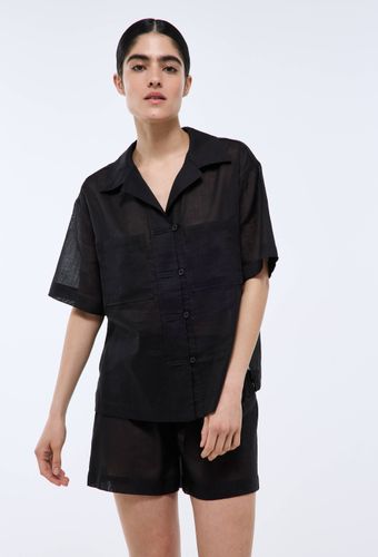 Pyjashort uni en ramie et coton - MONOPRIX - Modalova