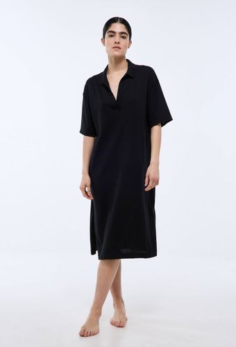 Chemise de nuit unie en maille de coton - MONOPRIX - Modalova