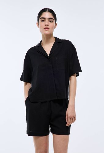 Pyjashort uni en viscose et lin - MONOPRIX - Modalova