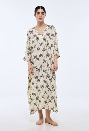 Chemise de nuit en viscose imprimée - MONOPRIX - Modalova