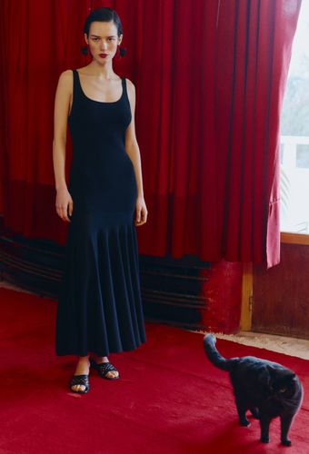 Robe maille taille basse évasée - MONOPRIX - Modalova