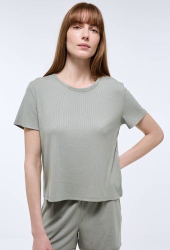 T-shirt manches courtes en modal et détails en mesh - MONOPRIX - Modalova