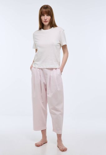 Pantalon uni en lin et coton - MONOPRIX - Modalova