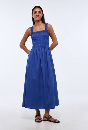 Robe midi smockée en coton BIO GOTS - MONOPRIX - Modalova