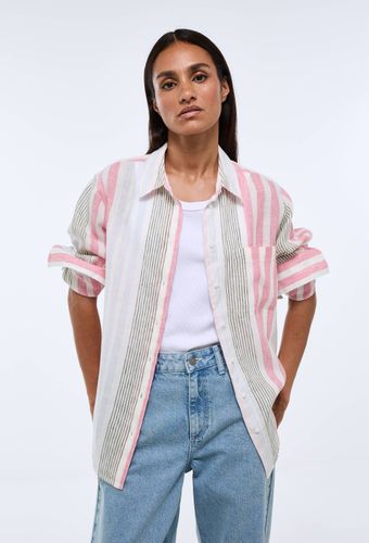 Chemise manches longues rayée en lin - MONOPRIX PREMIUM - Modalova