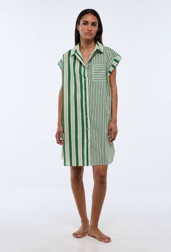 Chemise de nuit rayée en coton BIO GOTS - MONOPRIX - Modalova