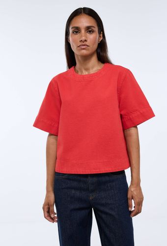 Top manches courtes détails dos en coton - MONOPRIX - Modalova