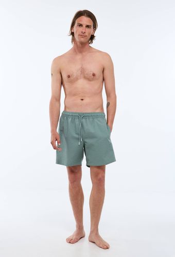 Short de bain seersucker uni - MONOPRIX - Modalova
