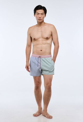 Short de bain seersucker rayé multicolore - MONOPRIX - Modalova