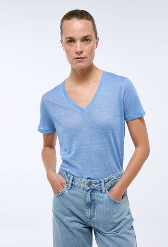 T-shirt manches courtes uni en lin - MONOPRIX PREMIUM - Modalova