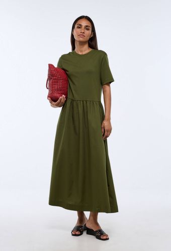 Robe longue bi-matière unie - MONOPRIX - Modalova