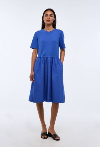 Robe courte bi-matière unie en coton BIO - MONOPRIX - Modalova