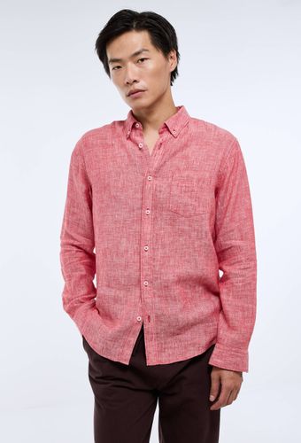 Chemise manches longues chambray en lin - MONOPRIX PREMIUM - Modalova