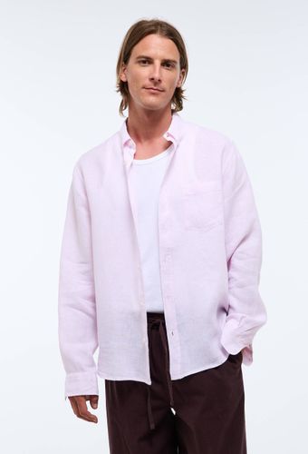 Chemise manches longues rayée en lin - MONOPRIX PREMIUM - Modalova