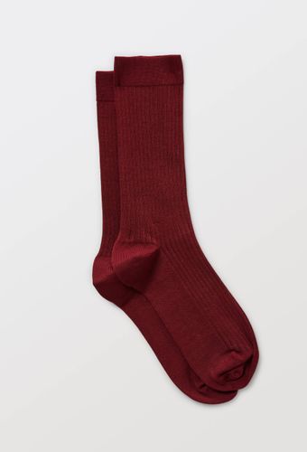 Paire de chaussettes unies en coton - MONOPRIX - Modalova