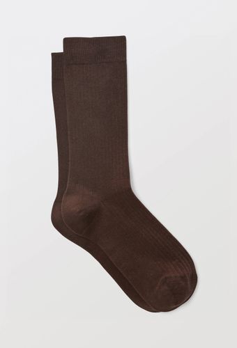 Paire de chaussettes unies en coton - MONOPRIX - Modalova