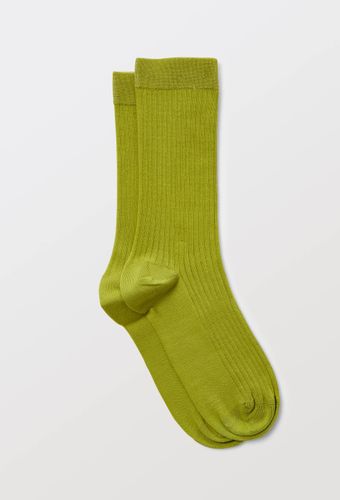 Paire de chaussettes unies en coton - MONOPRIX - Modalova