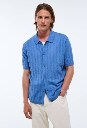 Pull manches courtes boutonné en coton - MONOPRIX - Modalova