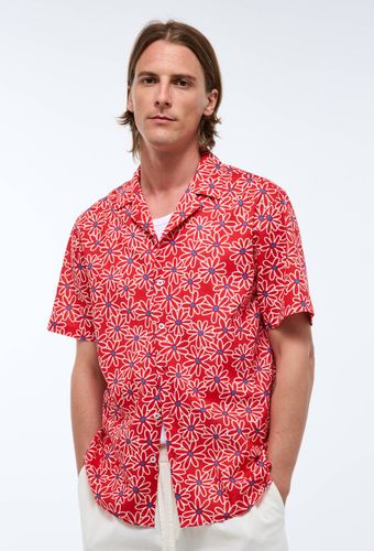Chemise manches courtes col cuba imprimée en coton bio GOTS - MONOPRIX - Modalova