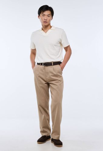 Pantalon élastiqué en coton et lin - MONOPRIX - Modalova