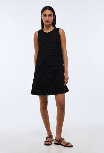 Robe courte sans manches brodée - MONOPRIX - Modalova
