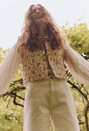 Veste sans manches à motifs fleuris - MONOPRIX - Modalova