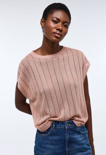 Pull sans manches détails ajourés - MONOPRIX - Modalova