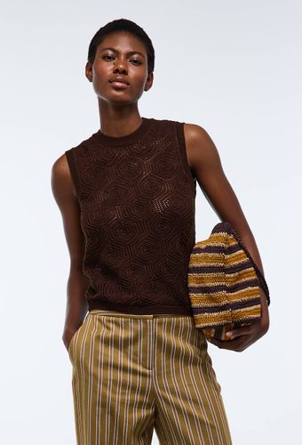 Top en crochet sans manches - MONOPRIX - Modalova