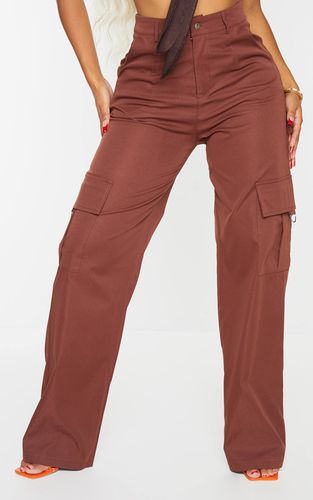 Chocolate Brown Shape Pantalon Cargo Large À Détail Boucle | Taille 34 - PrettyLittleThing - Modalova