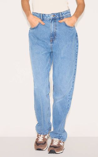 Mid Blue Wash Jean Droit Taille Haute | Taille 42 - PrettyLittleThing - Modalova