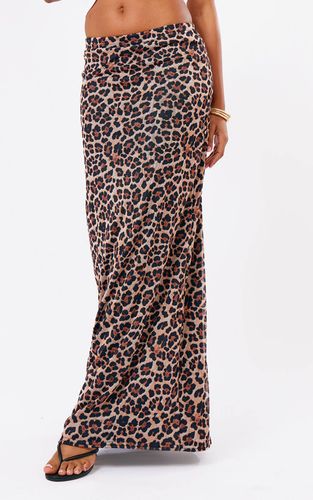 Leopard Jupe Longue En Mesh Imprimé Doublé | Taille 42 - PrettyLittleThing - Modalova