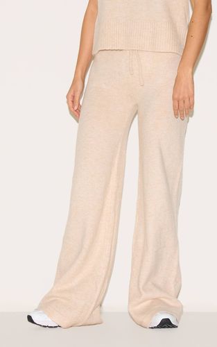 Oatmeal Pantalon Large En Maille Douce Chiné | Taille XS - PrettyLittleThing - Modalova