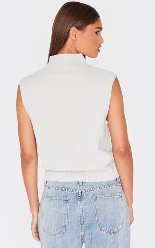 Oatmeal Débardeur Col Montant En Maille Douce | Taille XS - PrettyLittleThing - Modalova