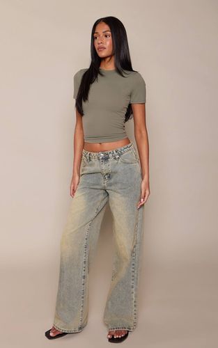 Vintage Light Wash Jean Tall Taille Mi-haute Coupe Large | Taille 42 - PrettyLittleThing - Modalova