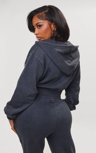 Washed Charcoal Shape Sweat À Casynthétiqueche Court Cargo | Taille 42 - PrettyLittleThing - Modalova