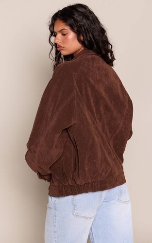 Dark Brown Veste Oversize En Synthétique | Taille XS - PrettyLittleThing - Modalova
