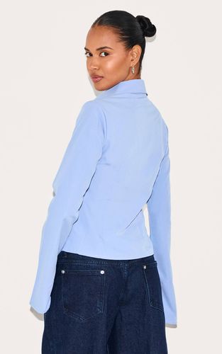 Light Blue Chemise Cintrée En Coton | Taille 42 - PrettyLittleThing - Modalova