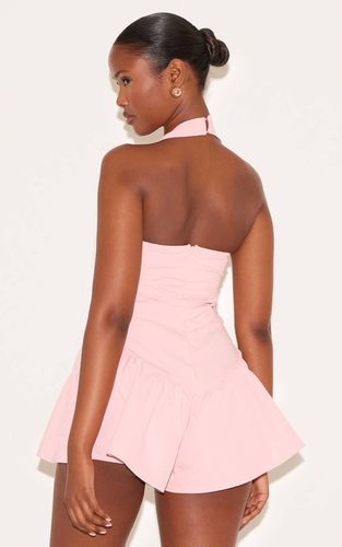 Blush Rose Combi-short Fluide Rose Pâle À Encolure Carrée Et Taille Basse | Taille 42 - PrettyLittleThing - Modalova