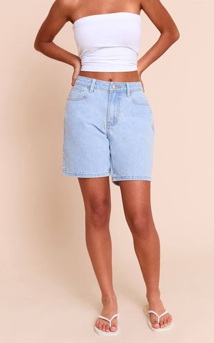 Light Blue Short Boyfriend Ample Taille Basse Petite | Taille 42 - PrettyLittleThing - Modalova