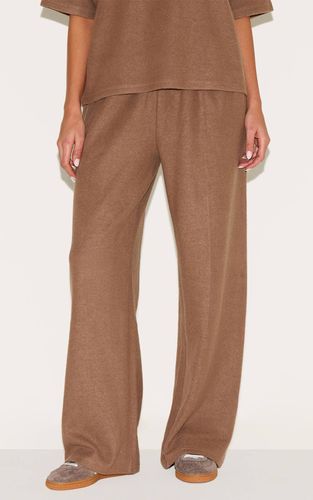 Deep Taupe Joggers À Jambes Larges Toucher Doux | Taille XL - PrettyLittleThing - Modalova