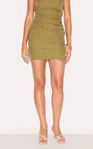 Moss Green Ensemble Mini-jupe Froncée À Carreaux Tall | Taille 36 - PrettyLittleThing - Modalova