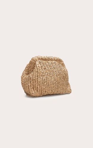 Natural Stone Pochette Souple En Raphia - PrettyLittleThing - Modalova