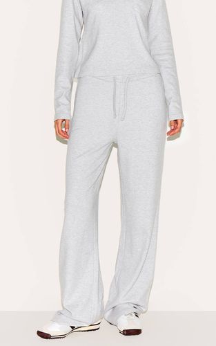 Light Grey Pantalon Droit Taille Basse Super Doux | Taille 42 - PrettyLittleThing - Modalova