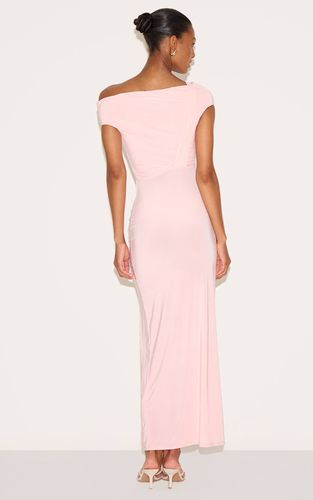 Blush Rose Robe Longue Moulante À Détail Torsadé | Taille 42 - PrettyLittleThing - Modalova