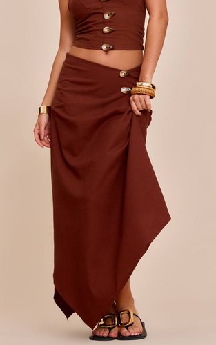 Chesnut Jupe Longue Coordonnée En Tissu Tissé Avec Détails De Coutures | Taille 36 - PrettyLittleThing - Modalova