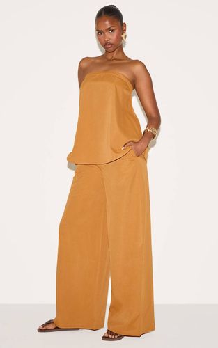 Pantalon Large Tissé Taille Mi-haute | Taille 32 - PrettyLittleThing - Modalova