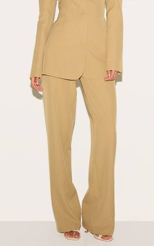Mustard Pantalon Large Tailleur Foncé | Taille 34 - PrettyLittleThing - Modalova
