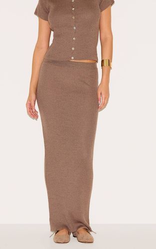Deep Mocha Jupe Longue En Filigrane | Taille Small - PrettyLittleThing - Modalova
