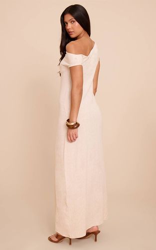 Natural Robe Longue Asymétrique Texturée Tissée À Une Épaule | Taille 32 - PrettyLittleThing - Modalova